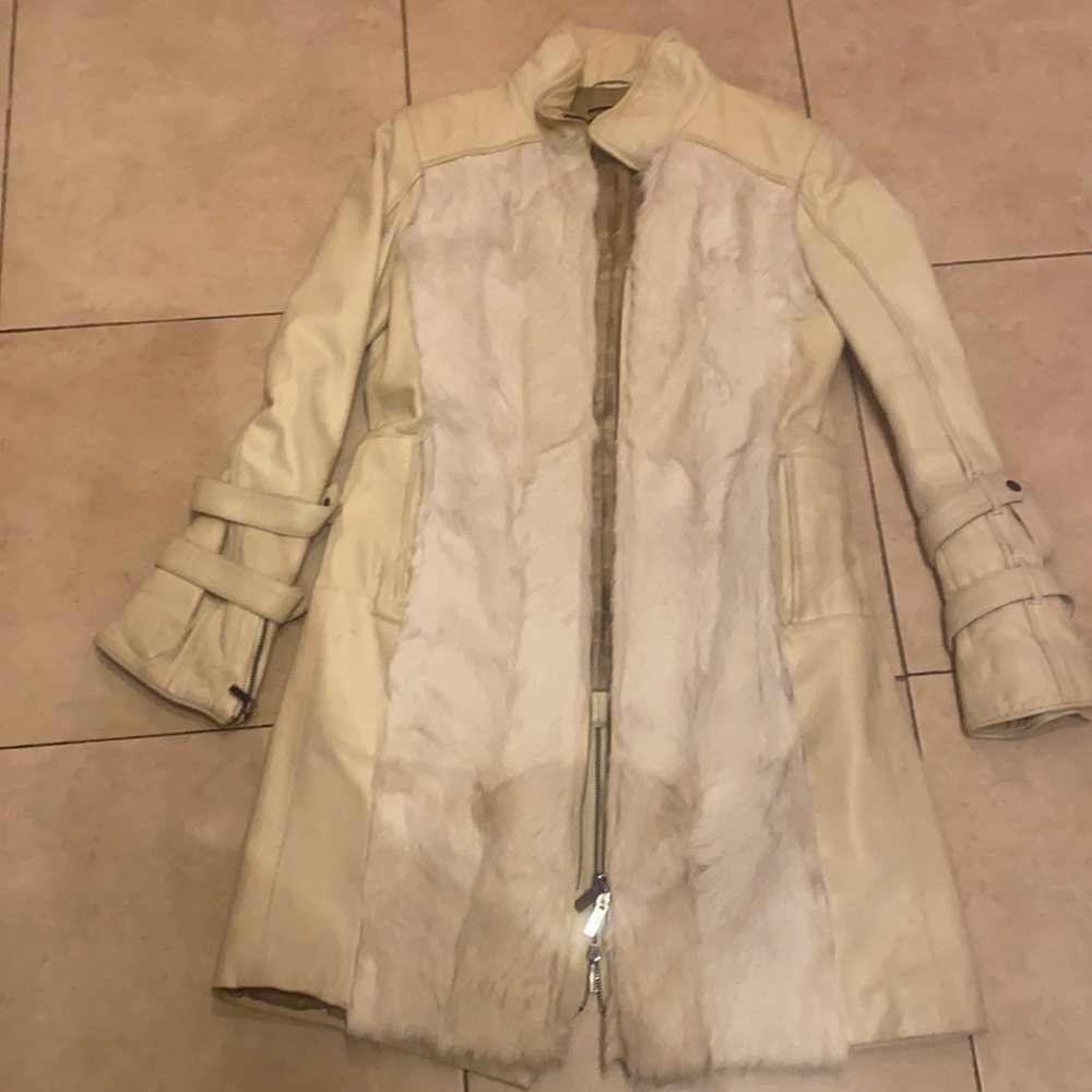 Leather coat